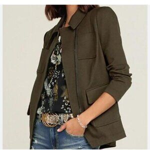 NWT CAbi  4120 Academy Blazer Army Green - Size Small